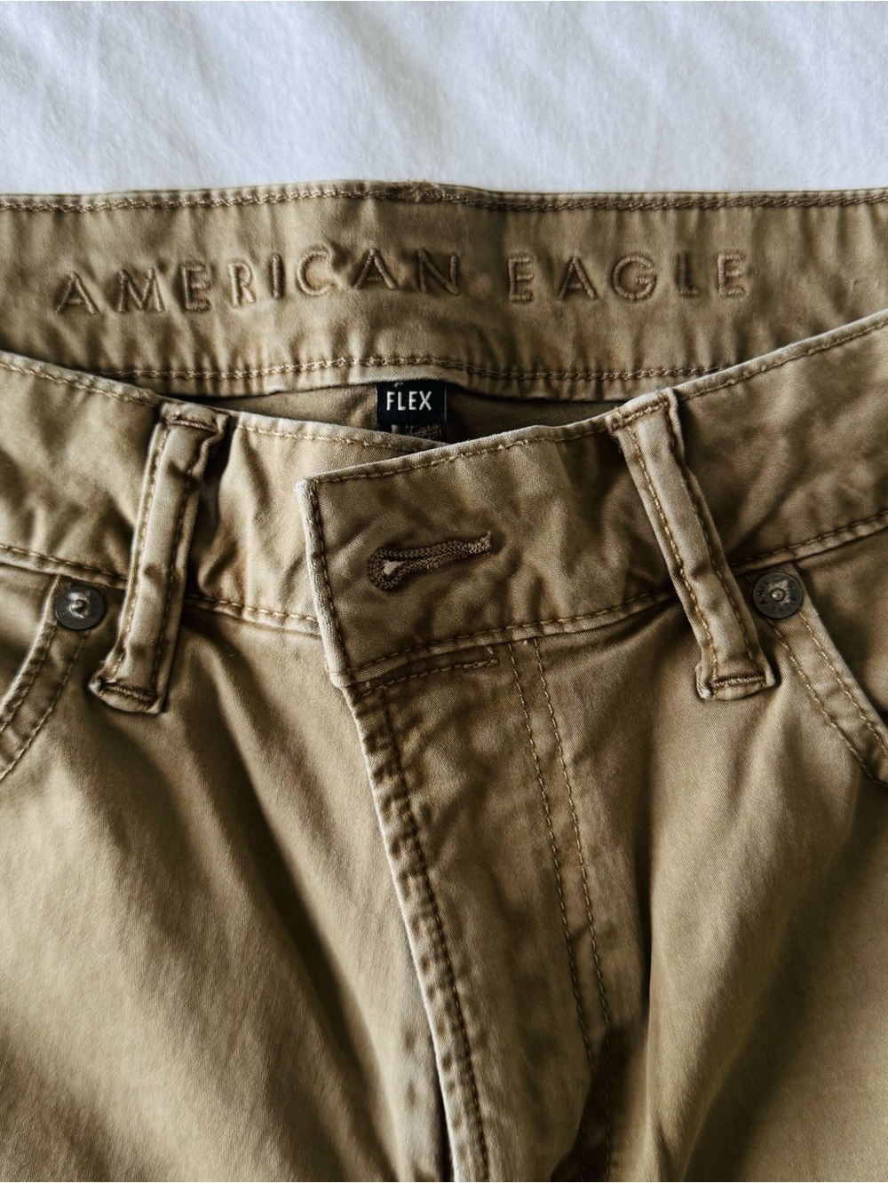 American Eagle Outfitters Men’s Flex Pants - Olive Khaki 32x30